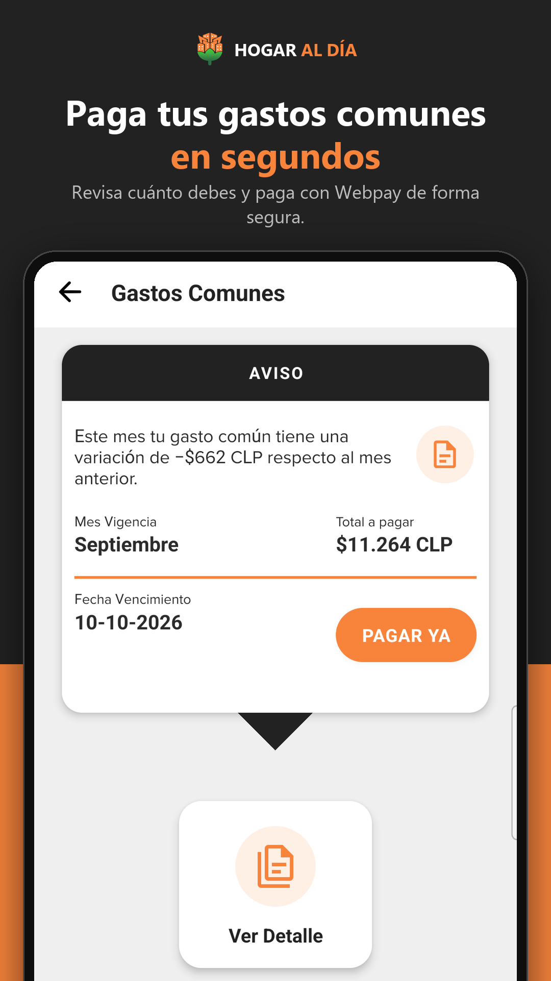 App: paga tus gastos comunes