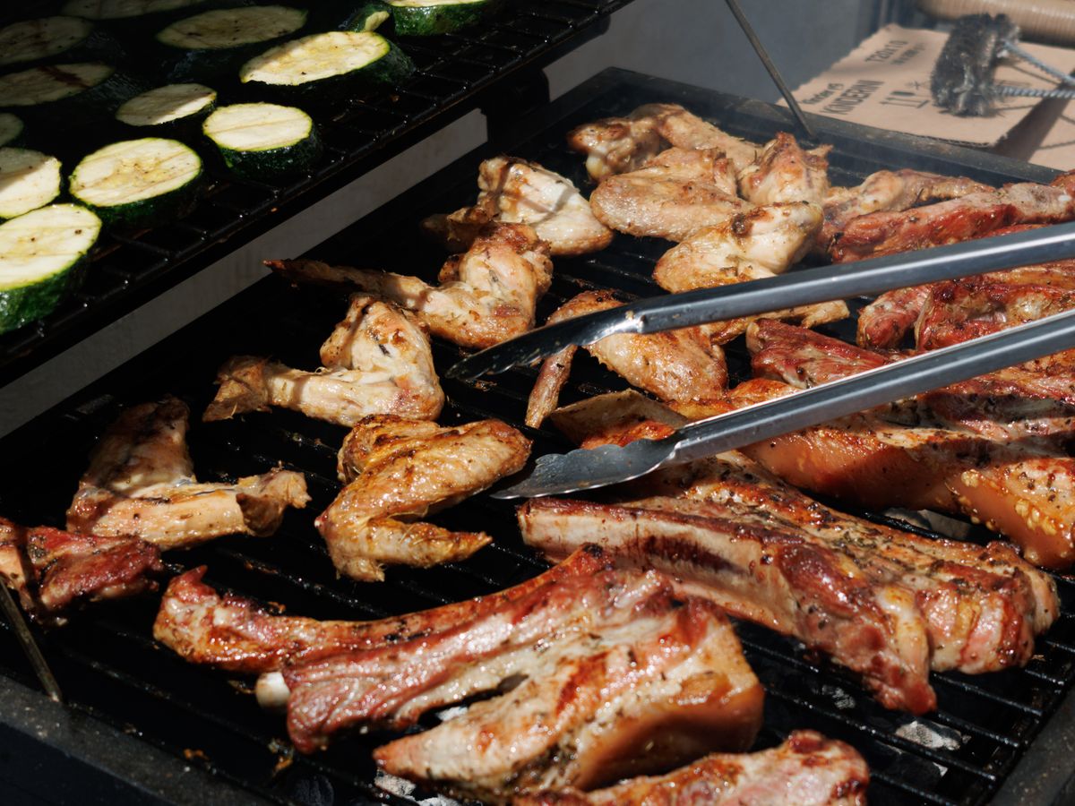 Asado en el quincho